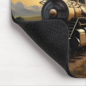 Sunset und Zug Mousepad (Ecke)