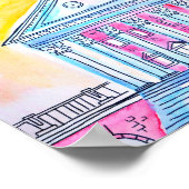 Sunset UVA Rotunda Poster (Ecke)