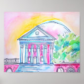 Sunset UVA Rotunda Poster (Vorne)