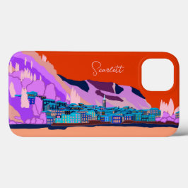 Sunset Varenna Como Italien Illustration Reisen Case-Mate iPhone Hülle