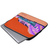 Sunset Varenna Como Italien Illustration Reisen Laptopschutzhülle (Vorne Knopf)