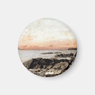 Sunset, Vevey, Schweiz - Gustave Courbet Magnet