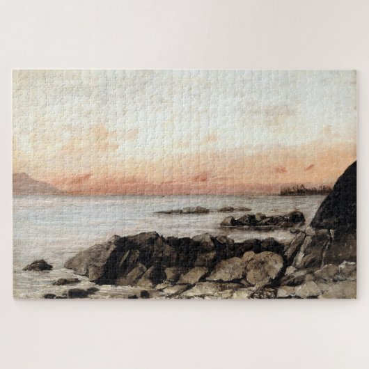 Sunset, Vevey, Schweiz - Gustave Courbet Puzzle (Horizontal)