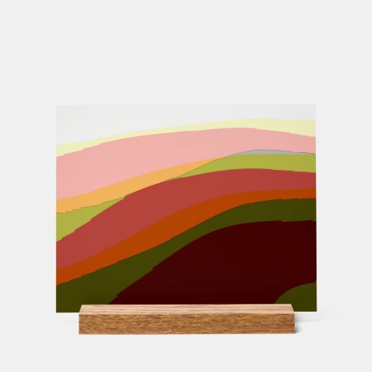 Sunset Vibes Abstrakt Art 206 Acrylschild (Vorderseite)