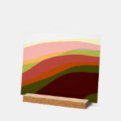 Sunset Vibes Abstrakt Art 206 Acrylschild (Winkel)