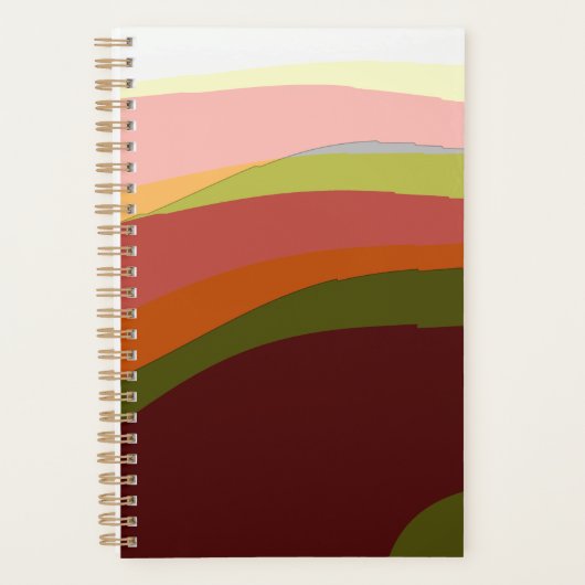 Sunset Vibes Abstrakt Art 206 Planer (Vorderseite)