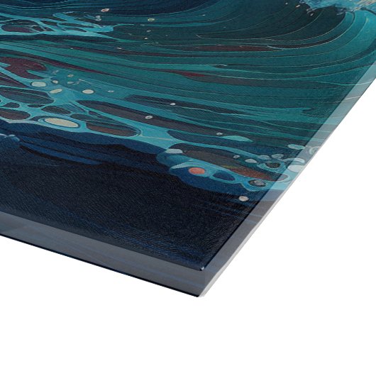 Sunset Vibes Schneidebrett (Ecke)