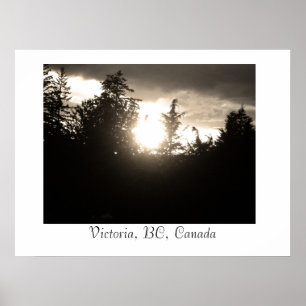 Sunset, Victoria, BC, Kanada Poster