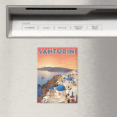 Sunset View Santorini Greece Cyclades Travel Magnet (In Situ (Geschirrspüler))