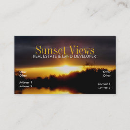 Sunset Views Business Card Visitenkarte