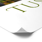 Sunset Vineyard Personalisiert Poster (Ecke)