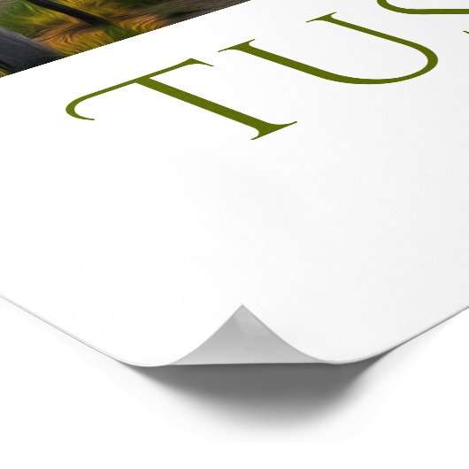 Sunset Vineyard Personalisiert Poster (Ecke)