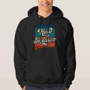 Sunset Vintag Retro New Mexico Zuhause Staat Nm 70 Hoodie