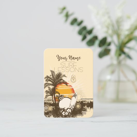 Sunset - Visitenkarte (Stehend Vorderseite)