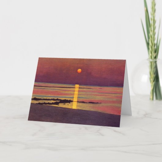 Sunset (von Félix Vallotton) Karte (Vorderseite)