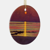 Sunset (von Félix Vallotton) Keramik Ornament (Rechts)