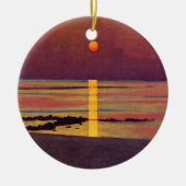 Sunset (von Félix Vallotton) Keramik Ornament (Vorne)