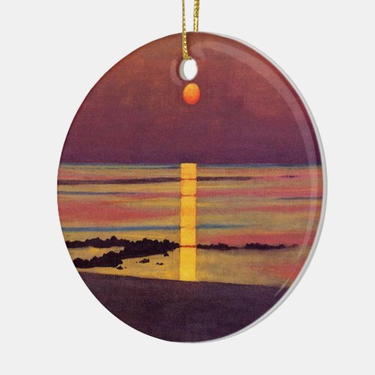Sunset (von Félix Vallotton) Keramik Ornament (Links)