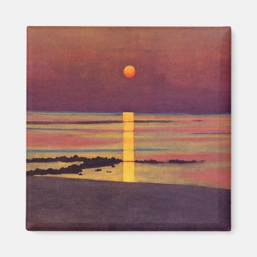 Sunset (von Félix Vallotton) Magnet (Vorne)