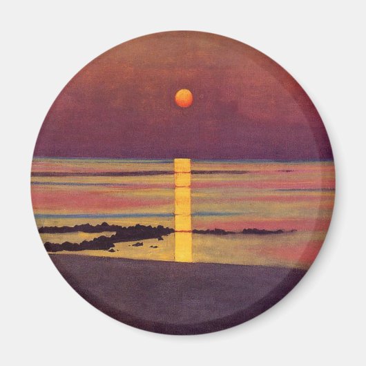 Sunset (von Félix Vallotton) Magnet (Vorne)