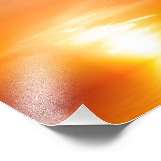 Sunset Vulkan Fotodruck (Ecke)