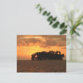 Sunset, W Coco Banderos, Kuna Yala, Panama Postkarte (Stehend Vorderseite)