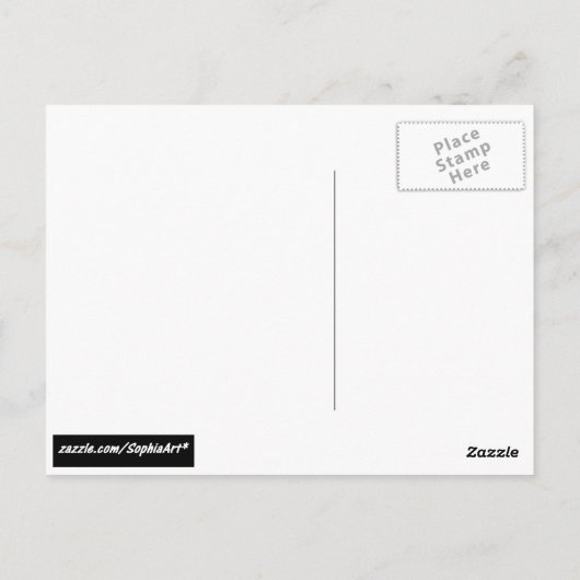 Sunset Walk Postkarte (Rückseite)