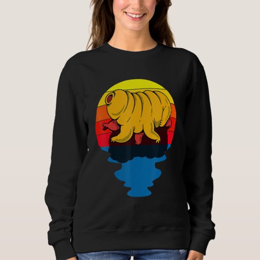 Sunset Water Bear Microbiology Tardigrade Sweatshirt (Vorderseite)