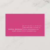 Sunset Watercolor Blot Business Card Visitenkarte (Rückseite)
