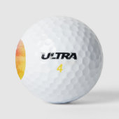 Sunset Watercolor Golf Ball (Logo)