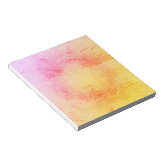 Sunset Watercolor Notepad Notizblock (angewinkelt)