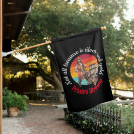 Sunset Watercolor Rum Captain Pirate