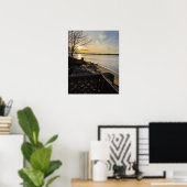 Sunset Waterscape Foto Poster (Heimbüro)