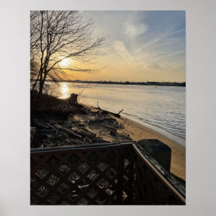 Sunset Waterscape Foto Poster