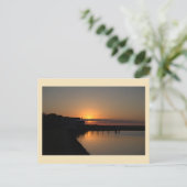 Sunset Waterscape Foto Postkarte (Stehend Vorderseite)