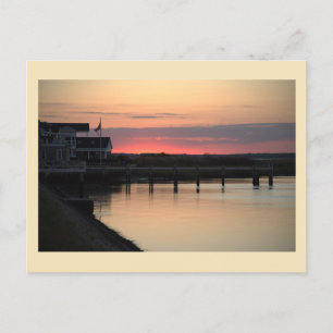 Sunset Waterscape Foto Postkarte