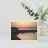 Sunset Waterscape Foto Postkarte (Stehend Vorderseite)