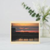 Sunset Waterscape Foto Postkarte (Stehend Vorderseite)