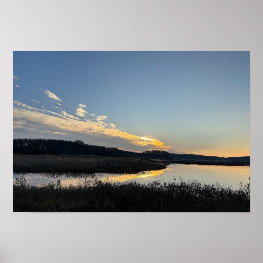 Sunset Waterscape Poster (Vorne)