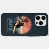 Sunset Wave Riding Cat Case-Mate iPhone Hülle (Rückseite (Horizontal))