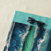 Sunset Waves Strandtuch (Beispiel)