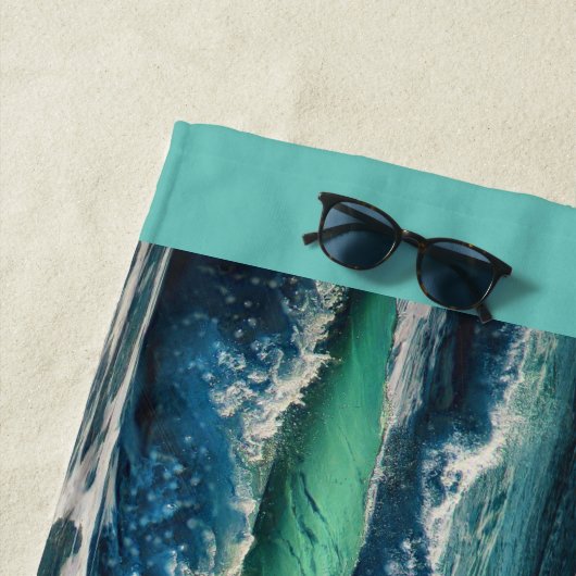 Sunset Waves Strandtuch (Beispiel)