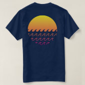 Sunset Waves T-Shirt (Design Rückseite)