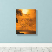 Sunset Wedings Vows drucken Leinwanddruck (Insitu (Holzboden))