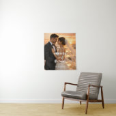 Sunset Weeding Beach Bride and Groom Wandteppich (Beispiel)