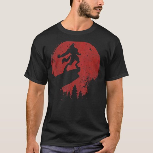 Sunset Werewolf Wolves Fans T-Shirt (Vorderseite)
