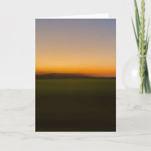 Sunset while passing through southern Illinois Karte (Vorderseite)