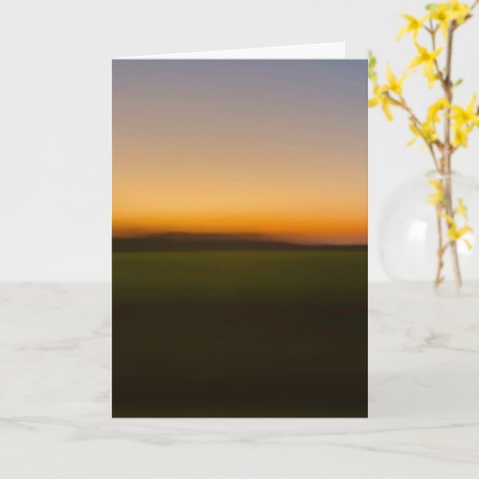 Sunset while passing through southern Illinois Karte (Gelbe Blume)