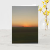 Sunset while passing through southern Illinois Karte (Gelbe Blume)