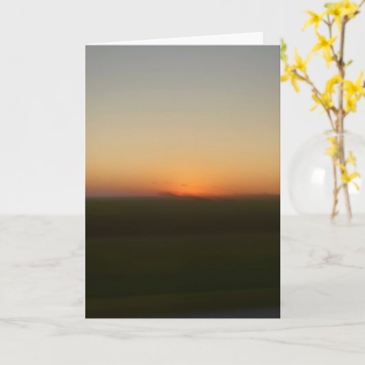 Sunset while passing through southern Illinois Karte (Gelbe Blume)